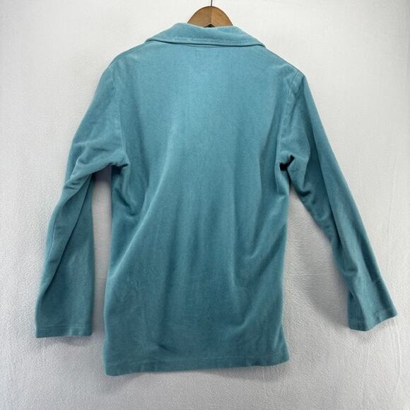 Vintage All American Shirt men's Medium Blue Suede Rockabilly Handmade 70s 80s - Picture 7 of 10